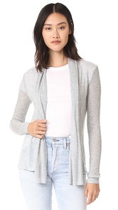 Three Dots Long Sleeve Open Cardigan