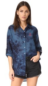 SUNDRY Toi Et Moi Oversized Shirt