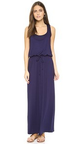 Three Dots Drawstring Maxi Tank Dress