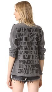 SUNDRY Vacation Cities Army Jacket