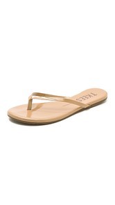 TKEES Sunscreens Patent Flip Flops