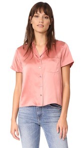 T by Alexander Wang Button Thru Collared Shirt