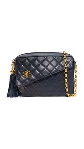 What Goes Around Comes Around Chanel Diagonal Flap Camera Bag (Previously Owned)