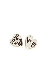 What Goes Around Comes Around Chanel Enamel Heart Pins (Previously Owned)