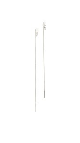 Vita Fede Luna Pave Thread Earrings