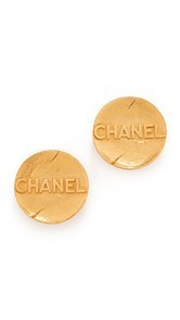 What Goes Around Comes Around Chanel Round Earrings (Previously Owned)