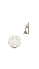 What Goes Around Comes Around Hermes Cloudeselle Shiny Earrings