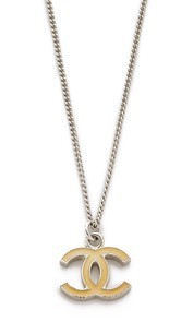What Goes Around Comes Around Chanel Enamel CC Necklace (Previously Owned)