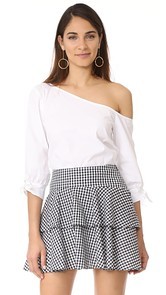 WAYF Adams One Shoulder Blouse