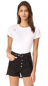 Wildfox Destroyed Heights Crew Tee