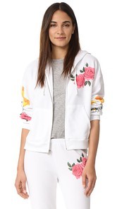 Wildfox Meadow Flowers Zip Hoodie