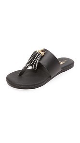Yosi Samra Rachelle Tassel Thong Sandals
