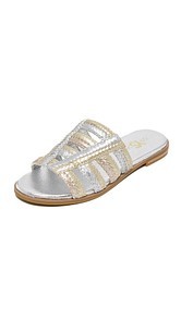 Yosi Samra Molly Braided Slides