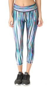 Terez Liquid Metal 2.0 Tall Band Capri Leggings