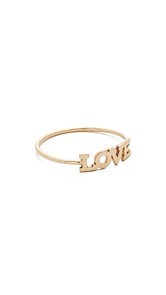 Zoe Chicco 14k Gold Love Pinky Ring