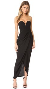 Zimmermann Strapless Drape Maxi Dress