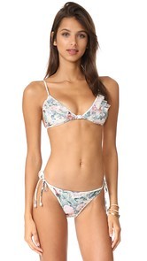 Zimmermann Jasper Ruffle Triangle Bikini