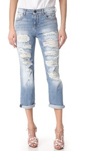 alice + olivia Tommy Boyfriend Distressed Jeans