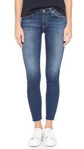 AG Raw Hem Legging Ankle Jeans