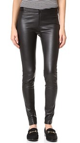 alice + olivia Zip Front Leather Leggings