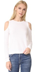 alice + olivia Wade Cold Shoulder Sweater