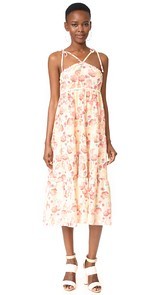 Athena Procopiou Poppy in Love Tiered Dress with V Straps