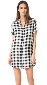 BB Dakota Alexia Plaid Shirtdress