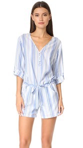 Amanda Uprichard Breezy Stripe Romper