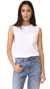 Baldwin Denim Jenn Muscle Tank with Pocket