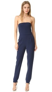 Black Halo Iris Strapless Jumpsuit