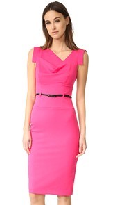 Black Halo Jackie O Belted Dress