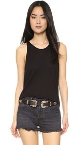 Enza Costa Cropped Sheath Tank