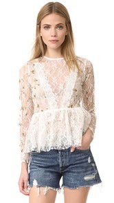 endless rose Embroidered Lace Top