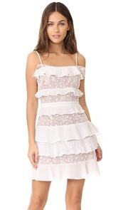 For Love &amp; Lemons Cosmic Tiered Lace Dress