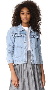 Glamorous Ruffle Jean Jacket