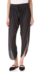 Haute Hippie Draped Jersey Harem Pants