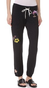 MONROW Vintage Sweatpants with Island Patches