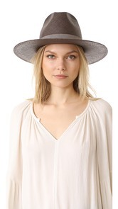 Janessa Leone Justine Tall Crown Panama Hat
