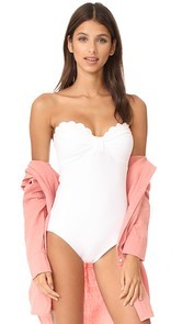 Kate Spade New York Scalloped Bandeau One Piece