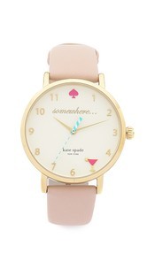 Kate Spade New York 5 OClock Metro Leather Watch