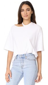 KENDALL + KYLIE Distressed Boxy Tee