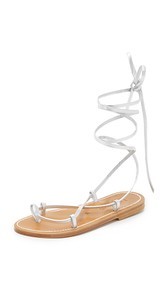 K. Jacques Bikini Wrap Gladiator Sandals