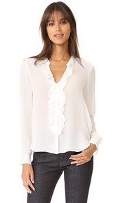 LAGENCE Guilietta Ruffle Blouse
