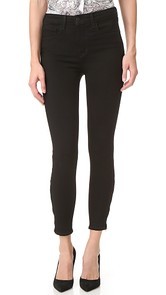 LAGENCE Andrea High Rise Ankle Zip Jeans