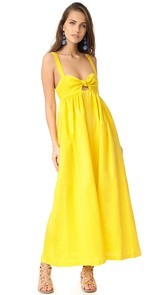 Mara Hoffman Tie Front Maxi Dress