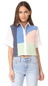 Mara Hoffman Weave Button Up Shirt
