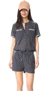 Scotch &amp; Soda/Maison Scotch Mixed Print Romper