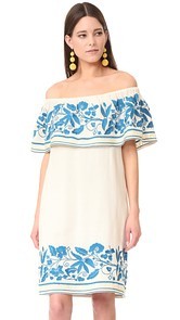 Scotch &amp; Soda/Maison Scotch Boho Off Shoulder Embroidered Dress
