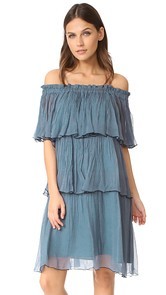 Scotch &amp; Soda/Maison Scotch Pleated Off Shoulder Dress