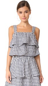 Madewell Gingham Tier Top